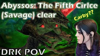 FFXIV  Abyssos The Fifth Circle Savage P5S  DRK POV [upl. by Inimod]