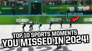 Top 10 sports moments you missed in 2024 [upl. by Anirec]