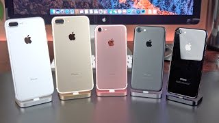 Apple iPhone 7 vs 7 Plus Unboxing amp Review All Colors [upl. by Aikcin]