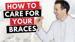 How to Care for Your New Braces  Brushing and Flossing [upl. by Lud]