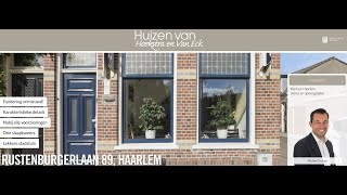 Te koop Rustenburgerlaan 89 Haarlem  Hoekstra en van Eck Makelaars  Méér Makelaar [upl. by Eekaz610]