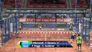 Master Padel Pro Tour 2012  Allemandi  Navarro Vs Poggi  Gutiérrez  Partido Completo [upl. by Sikras]