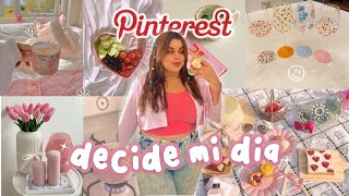 PINTEREST decide mi DÍA🌷outfit maquillaje comidas 🍰 muy aesthetic ♡ [upl. by Vita]