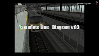 PC Densha de GO Final  Yamanote Line Diagram 3 OsakiShinagawa [upl. by Shanleigh]