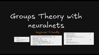 group theory  a novice approach part 1 [upl. by Abell23]