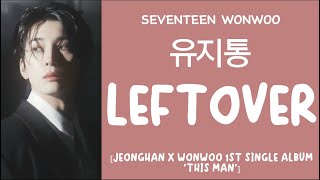 LYRICS가사 SEVENTEEN 세븐틴 WONWOO  Leftover 휴지통 JEONGHAN X WONWOO 1ST SINGLE ALBUM THIS MAN [upl. by Nowaj]