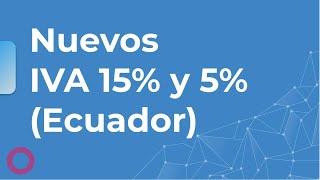 Tutorial IVA 15 y 5 desde Abril 2024  Odoo Ecuador [upl. by Eirb]