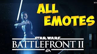 ALL EMOTES  Star Wars Battlefront 2 BETA [upl. by Fredric555]