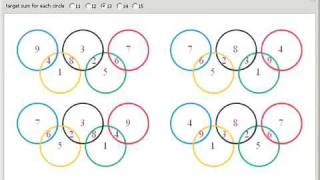 Pandigital Olympic Circles Puzzle [upl. by Varipapa]