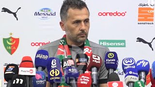 Conférence de presse de l’entraîneur de MCA Patrice Beaumelle après le match contre l’ USMA [upl. by Ayekan346]