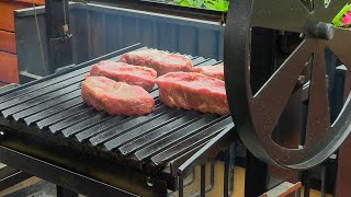 New York Strip on the Argentine Grill  More Tender than a Filet  Ballistic BBQ  Sunterra Pro [upl. by Yuria]