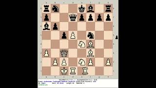 Stockfish 17 vs Asymptote 08  Anderssen Tuebingen Defense chess [upl. by Atiuqel]