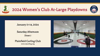 2024 USCA Club Nationals Womens Playdowns  At Large Region  Saturday Afternoon  Sheet 1 [upl. by Aneles]