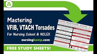 What is Vtach Vfib Torsades Defib Cardioversion Nursing KAMP NCLEX Prep 2019 [upl. by Aneerb]