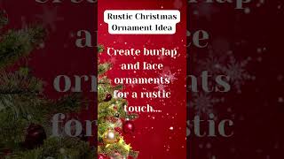 Charming Burlap and Lace Ornaments Rustic DIY Christmas Decor christmasdiydecor christmasdiy [upl. by Anahsirk]