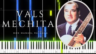 Vals Mechita  Don Manuel Raygada PIANO TUTORIAL Sheet in the descriptionmusicacriolla [upl. by Koy764]