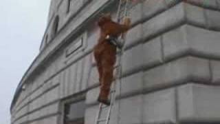 Greenpeace Protestors Scale Unilever Building As Orangutans [upl. by Nitsud]