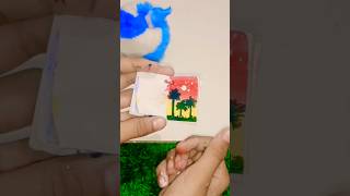 painting on Mini Colour Book 📖art drawing satisfying shorts viralvideo trending [upl. by Underwood]