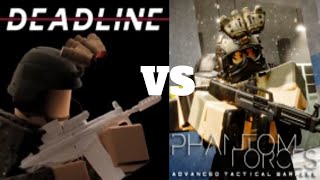 Deadline VS Phantom Forces Reload Animation Comparison [upl. by Ahsimal]