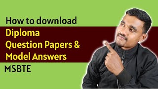 Download Diploma Previous Questions Papers and Model Answers  MSBTE Question Papers [upl. by Medardas]