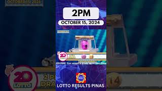 Lotto Result October 15 2024 2PM Draw  PCSO Lotto Result Today pcsolottoresulttoday swertres [upl. by Oralla336]