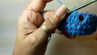 DOUBLE CROCHET 3together dc 3tog US method [upl. by Balduin]