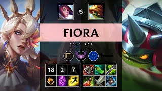 Fiora Top vs Rammus Legendary  EUW Master Patch 1418 [upl. by Doughman]