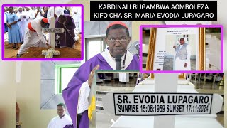 Kardinali Rugambwa aomboleza kifo cha Marehemu Sr Maria Evodia Lupagaro  2024 Tabora [upl. by Noet]