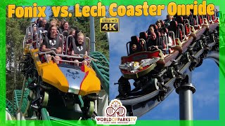 Legendia  Lech Coaster vs Fårup Sommerland  Fønix Onride POV Roller Coaster Battle – Vekoma [upl. by Ariamo322]