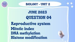 Biology Alevel  Unit 2  Question paper  MayJune 2023  Question 4  Reproductive system [upl. by Fairley332]