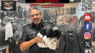 DC2402FCK  Doggie Fringed Leather Jacket  Genuine Leather Made In USA [upl. by Dorothea79]