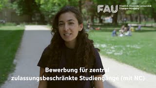 Wie bewerbe ich mich an der FAU für Medizin Zahnmedizin Pharmazie FAU Service [upl. by Nodyarg]