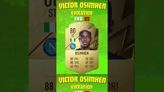 Victor Osimhen FIFA Evolution FIFA 18  EA FC 25 shorts eafc25 fifa [upl. by Enylodnewg]