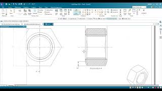 Solid Edge 2023 Zeskantmoer M24 Draft [upl. by Alyel789]