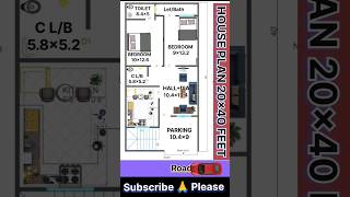 20x40 feet house plan with car parking [upl. by Beaudoin244]