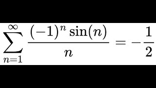 The Alternating Sine Harmonic Series [upl. by Aihsa19]