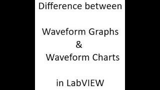 Difference between Waveform Graphs amp Waveform Charts in LabVIEW [upl. by Nnaik]