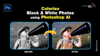 ow to Colorize Black amp White Photos With Photoshop AI [upl. by Kinnard]