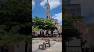 Praça Silviano Brandão  Sino tocando fa igreja católica shorts [upl. by Yerdna]