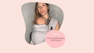 Tutorial marsupio neonato Half Buckle Kinder Hop [upl. by Matlick703]