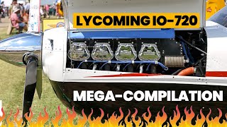 Lycoming’s 8Cylinder Beast The IO720 Compilation [upl. by Ahsinelg]