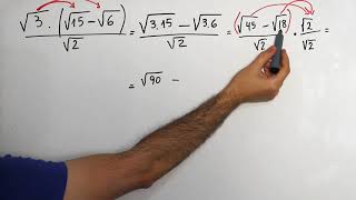 OPERACIONES COMBINADAS CON RADICALES EJERCICIO Nº3 [upl. by Chesna]