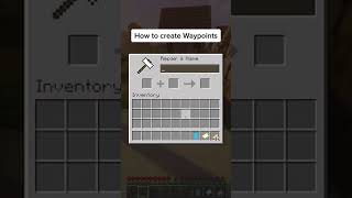 HOW TO CREATE WAYPOINTS IN MINECRAFT EASY 1165 bedrock Java pe [upl. by Novello694]