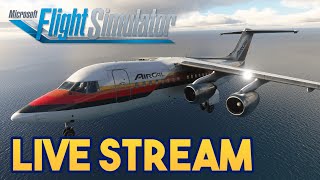 Microsoft Flight Simulator  RYAN AIR  BAE 146 WEST COAST FLIGHTS [upl. by Nevaeh]