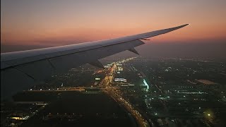 787 Sunset Landing at Suvarnabhumi VTBS [upl. by Jelena]