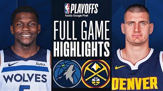 3 TIMBERWOLVES at 2 NUGGETS  FULL GAME 1 HIGHLIGHTS  May 4 2024 [upl. by Eblehs]