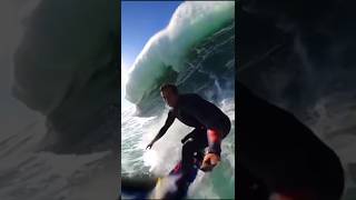 TERRIFYING ANGLE OF KAI LENNYS WIPEOUT AT NAZARE😳 feed surf surfing gopro shorts shortsfeed [upl. by Adimra775]