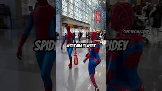 Spideys mask was so awesome newyorkcomiccon manhattannewyork comiccon2024 cosplaygirl [upl. by Dalia]