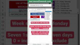 How to List or Fill Weekdays or Weekends Only Dates in Excel with WORKDAY Function in Excel Formula [upl. by Ellerahc]
