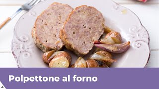 POLPETTONE AL FORNO CON PATATE Ricetta facilissima [upl. by Eiduj]